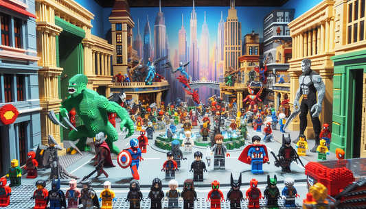 An inside peek into a world of adventure constructed from building blocks. These include a variety of marvelous superheroes and villains, all designed with intricate details. From immense skyscrapers