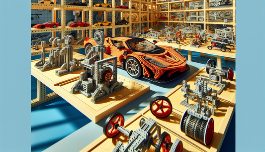 An interesting environment filled with building blocks designed to stimulate thought and engineering. Included in this world are replicas of high-performance sports cars, much like those produced by f