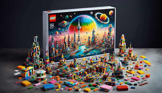A 10305 building blocks set, boasting endless creative potential. This iconic set includes an array of multicolored blocks of different shapes and sizes, waiting to be built into various unique, imagi
